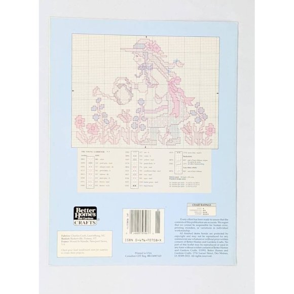 Set of 3 Vtg Country Cross Stitch Farmhouse Decor Shabby Chic Needlepoint Decor - Picture 6 of 8